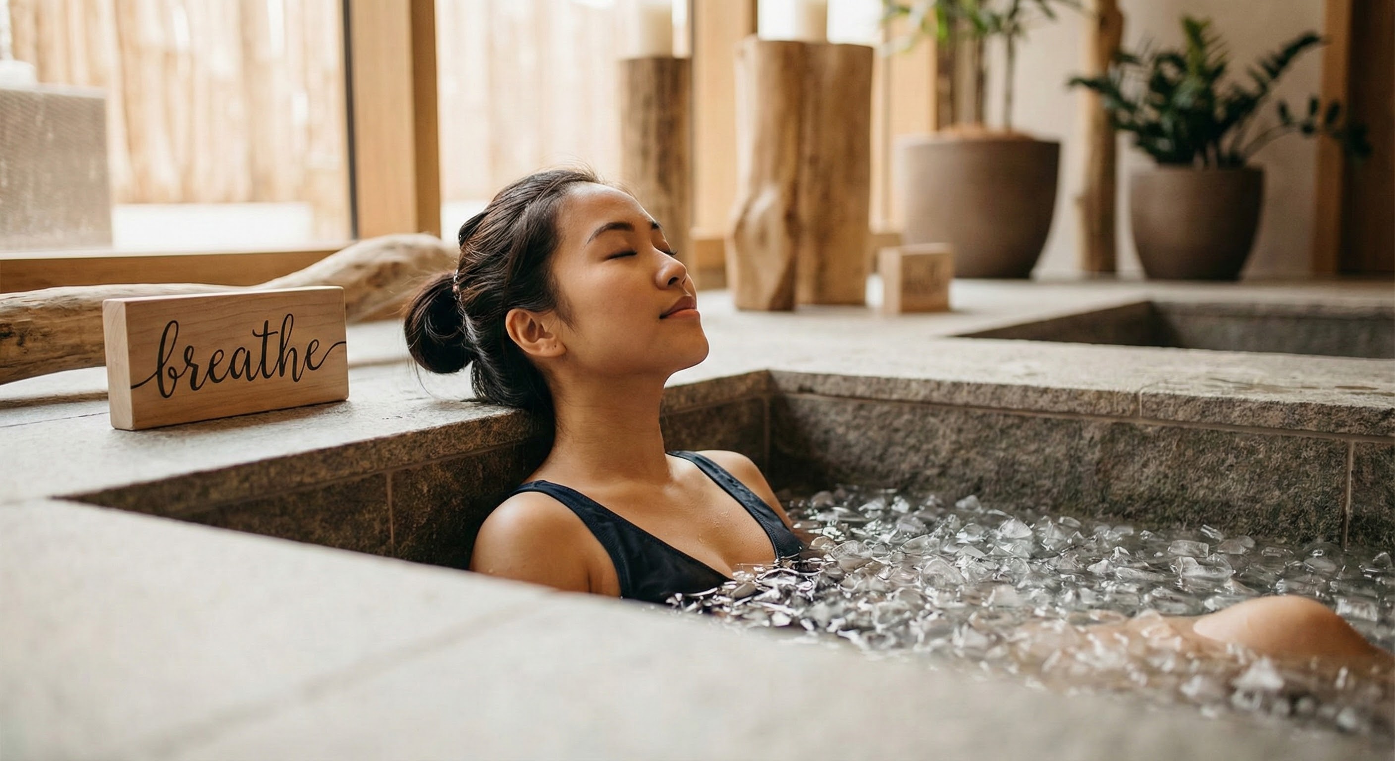 Ice Bath at Breathe Wellness Sanctuary